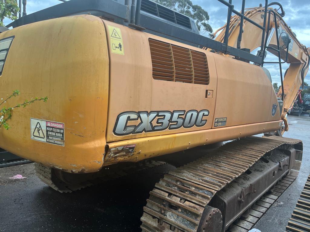 Case CX350C excavator — the working fleet behind the parts stock